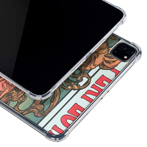Alphonse Mucha Cycles Perfecta iPad Pro 12.9in (2020) Clear Case